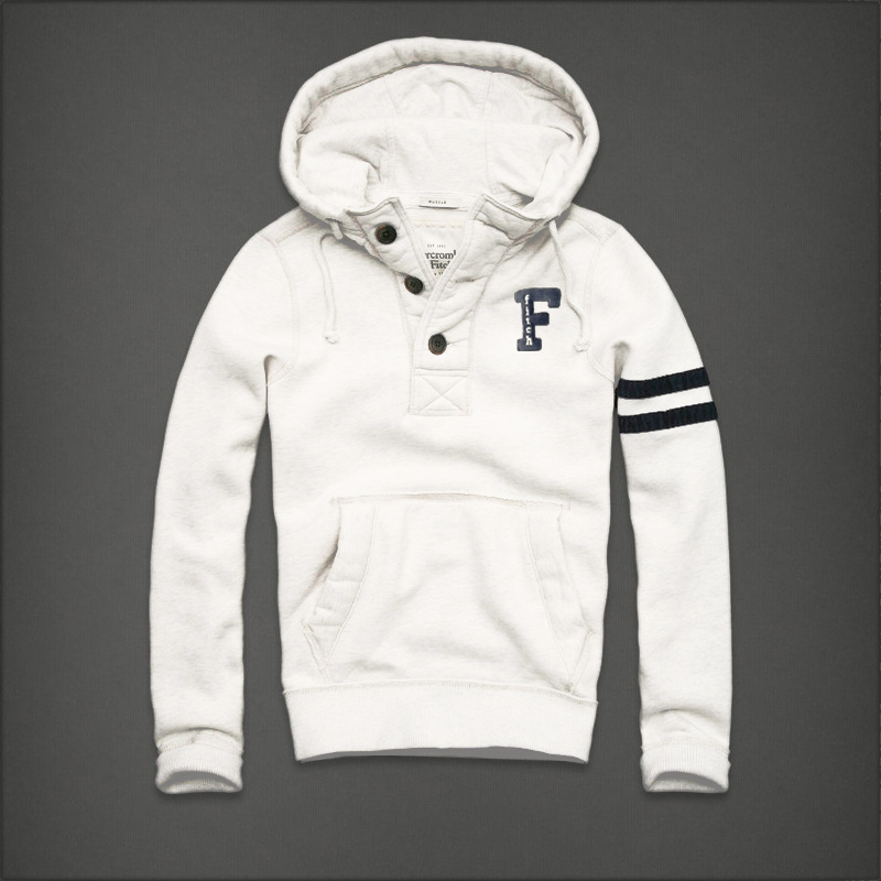 Abercrombie Fitch Hombres Con Botón Capucha AF6511